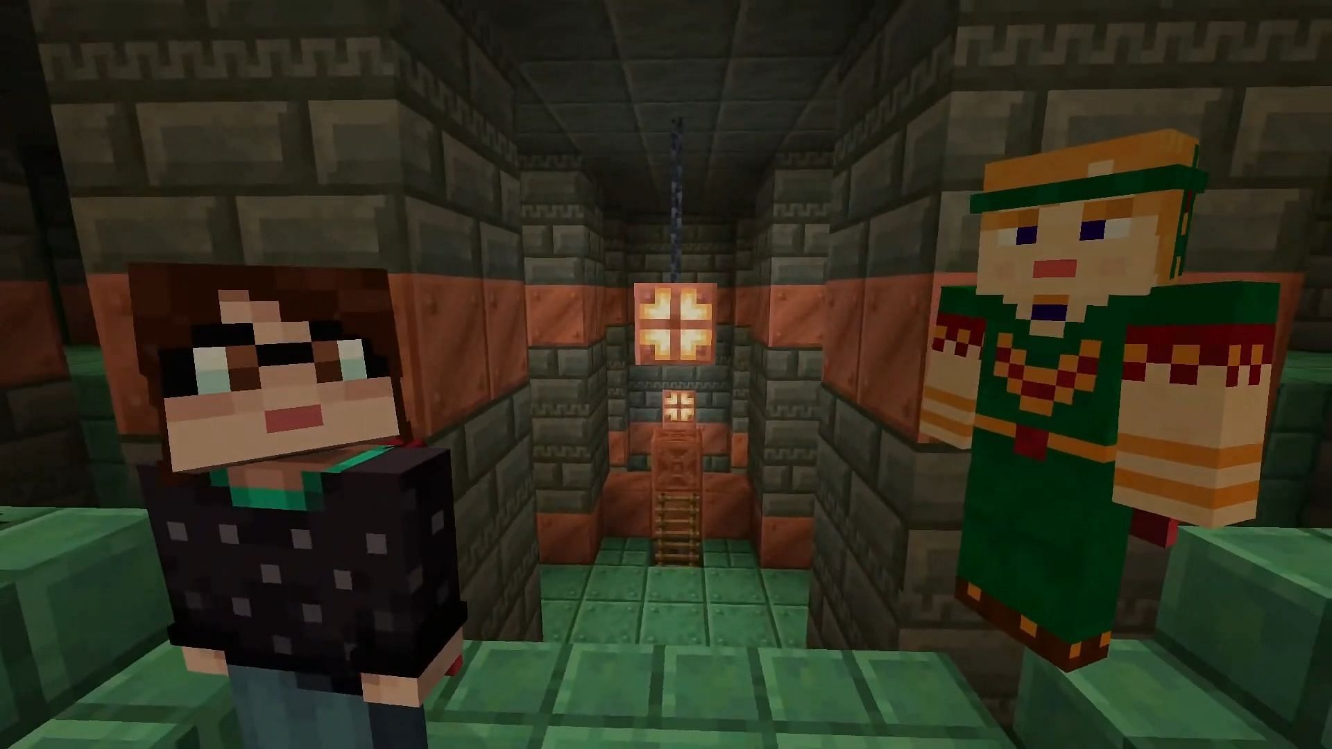 Various new copper and tuff blocks are generated within trial chambers (Image via Mojang)